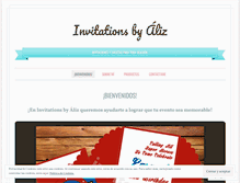 Tablet Screenshot of invitationsbyaliz.com